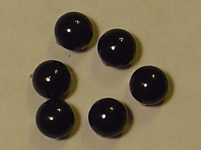 100 pcs. 20nr NAILHEADS SPOTS BLACK